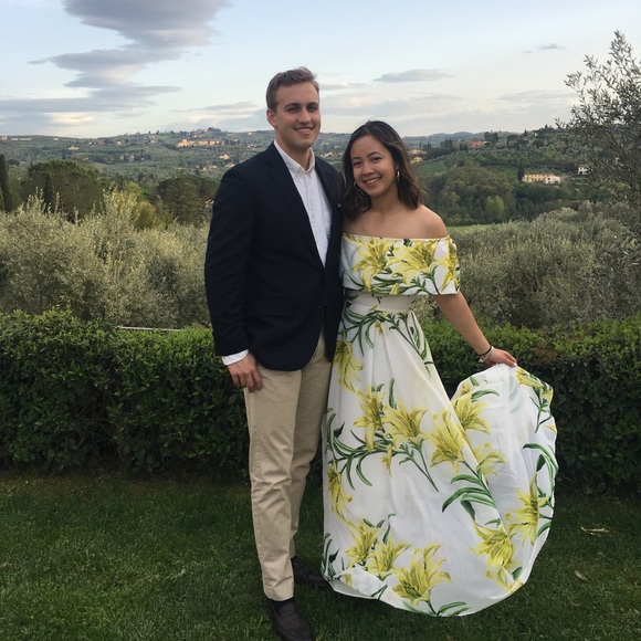 ASOS Dresses & Skirts - ASOS white off shoulder floral bardot maxi dress